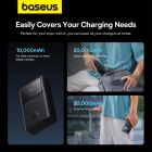 Зовнішній акумулятор Baseus Star-Lord Digital Display Fast Charging Power Bank 20000mAh 30W Cluster Black（With Simple Series Charging Cable USB to Typ
