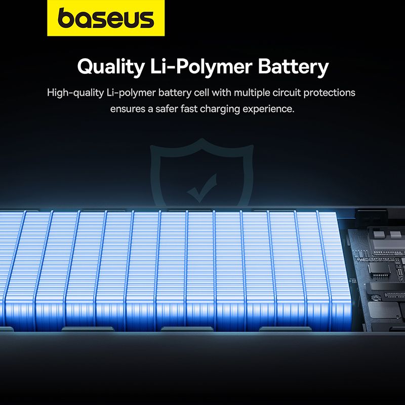 Зовнішній акумулятор Baseus Star-Lord Digital Display Fast Charging Power Bank 20000mAh 30W Cluster Black（With Simple Series Charging Cable USB to Typ