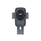 Автотримач для телефона Baseus Metal AgeⅡ Gravity Car Mount（Air Outlet Version）Dark Grey