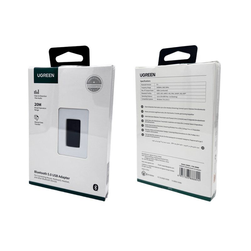 Адаптер UGREEN CM390 USB Bluetooth 5.0 Adapter (UGR-80889)