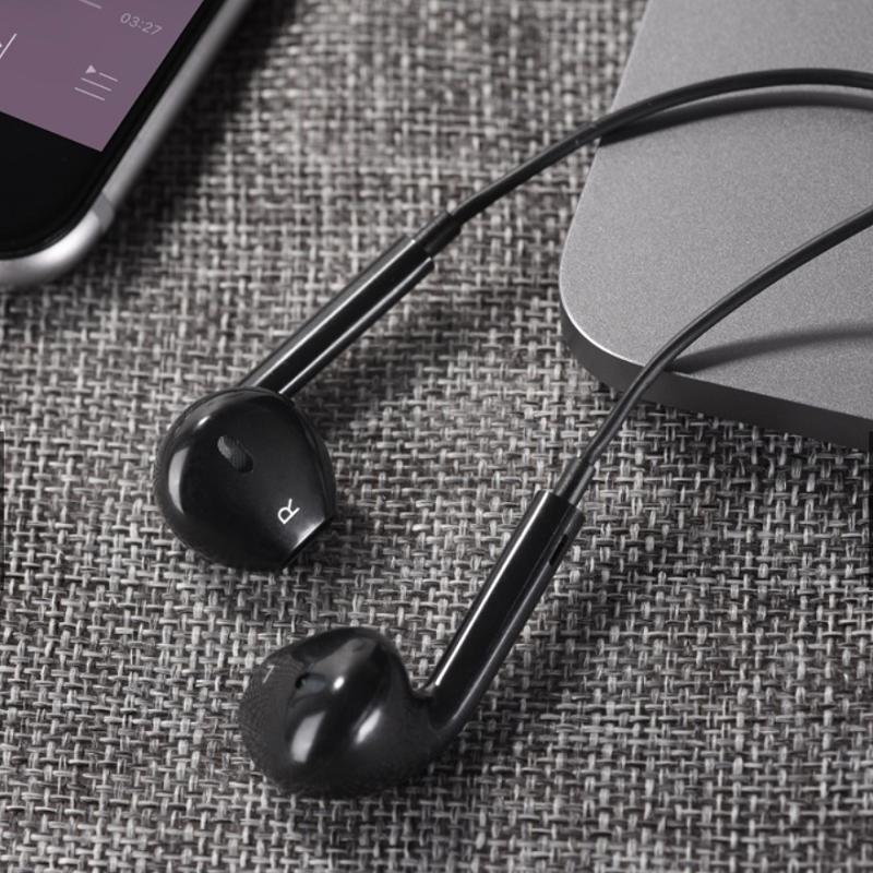 Навушники HOCO M101 Crystal joy Type-C wire-controlled digital earphones with microphone Black