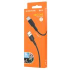 Кабель BOROFONE BX30 USB to Type-C, 3A, 1m, silicone, TPE connectors, Black