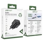 Мережевий зарядний пристрій ACEFAST A73 mini PD20W GaN USB-C charger Black