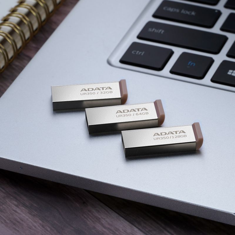 Флеш-накопичувач ADATA USB 3.2 UR 350 32Gb Silver/Beige