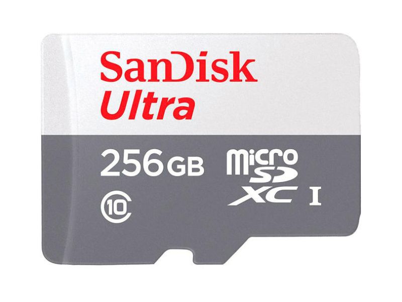 Карта пам'яті microSDXC (UHS-1) SanDisk Ultra 256Gb class 10 A1 (100Mb/s)