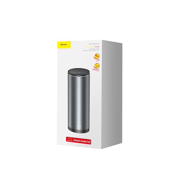 Автомобільний сміттєвий контейнер Baseus Gentleman Style Vehicle-mounted Trash Can（Bag1 roll/30）Dark gray