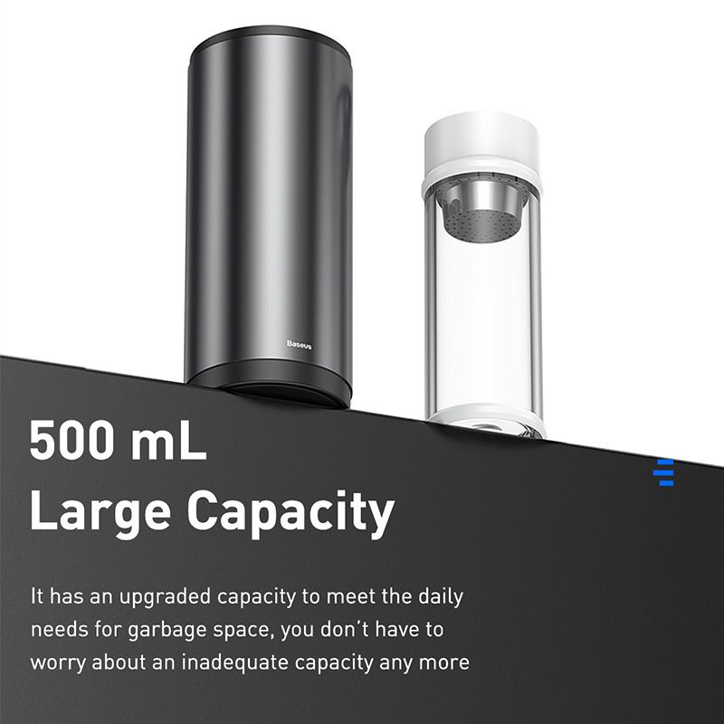 Автомобільний сміттєвий контейнер Baseus Gentleman Style Vehicle-mounted Trash Can（Bag1 roll/30）Dark gray