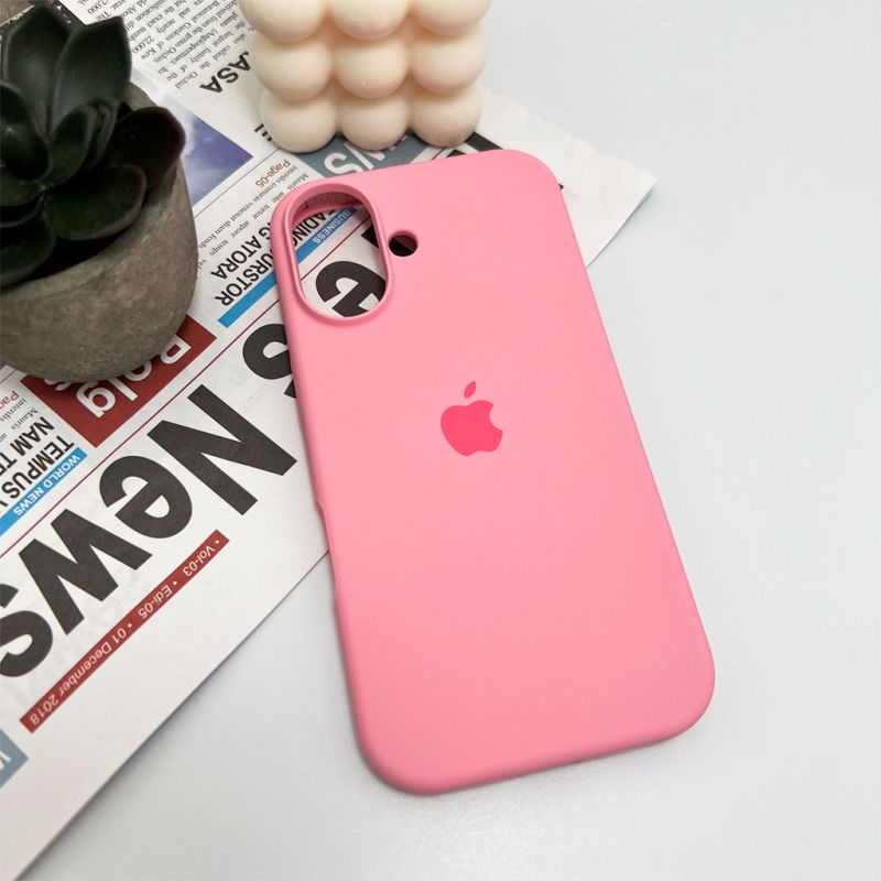 Чохол для смартфона Silicone Full Case AA Open Cam for Apple iPhone 16 6,Light Pink