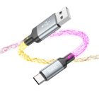 Кабель HOCO U112 Shine charging data cable for Type-C Gray