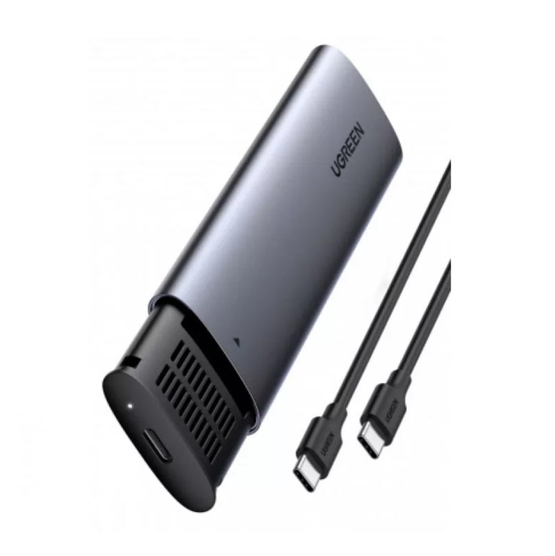 Зовнішня кишеня для накопичувача UGREEN USB-C Female to M.2 M-Key 10G Enclosure C TO C Cable 50cm