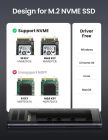 Зовнішня кишеня для накопичувача UGREEN USB-C Female to M.2 M-Key 10G Enclosure C TO C Cable 50cm