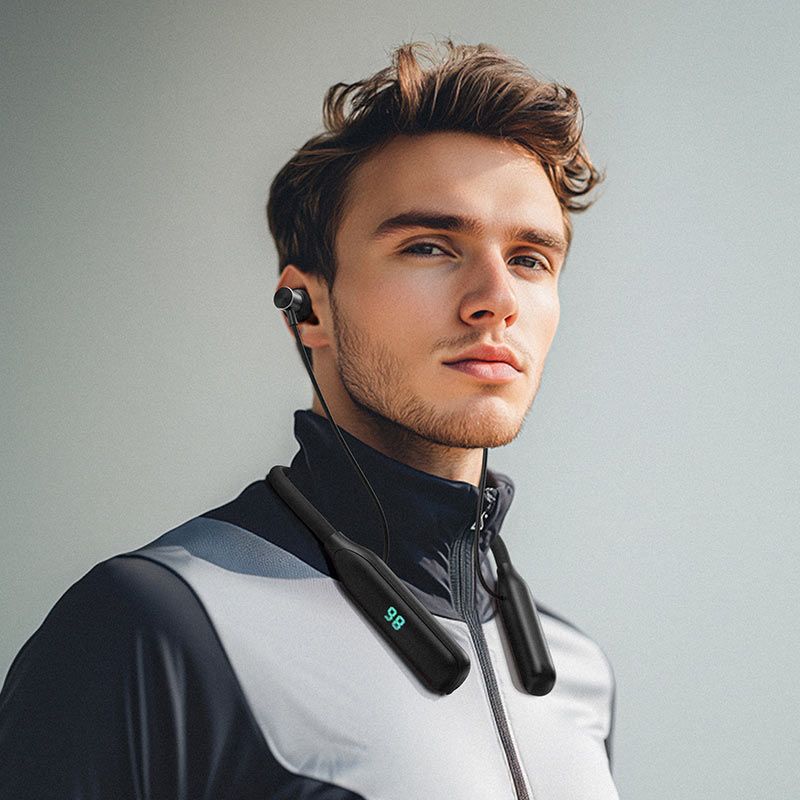 Бездротові спортивні навушники ACEFAST N4 neck hanging wireless earphones Black