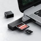 USB-хаб HOCO HB20 Mindful 2-in-1card reader(USB3.0) Black
