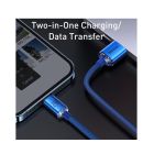 Кабель Baseus Crystal Shine Series Fast Charging Data Cable USB to iP 2.4A 1.2m Blue