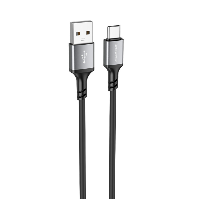Кабель BOROFONE BX83 Type-C Famous silicone charging data cable Black