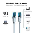 Мережевий кабель Vention Cat.5E UTP Patch Cable 1.5M Blue (VAP-A10-S150)