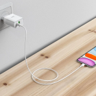 Мережевий зарядний пристрій HOCO C80A Rapido PD20W+QC3.0 charger(EU) White