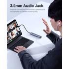USB-хаб Baseus UltraJoy Series 7-Port HUB AIR Space Grey (Type-C to HDMI4K@60Hz*1+USB3.0*2+PD*1+SD/TF3.0*1+3.5mm*1)