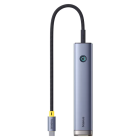 USB-хаб Baseus UltraJoy Series 7-Port HUB AIR Space Grey (Type-C to HDMI4K@60Hz*1+USB3.0*2+PD*1+SD/TF3.0*1+3.5mm*1)