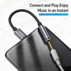 Кабель-перехiдник Baseus Type-C Male to 3.5mm Female Adapter L54 Deep Grey