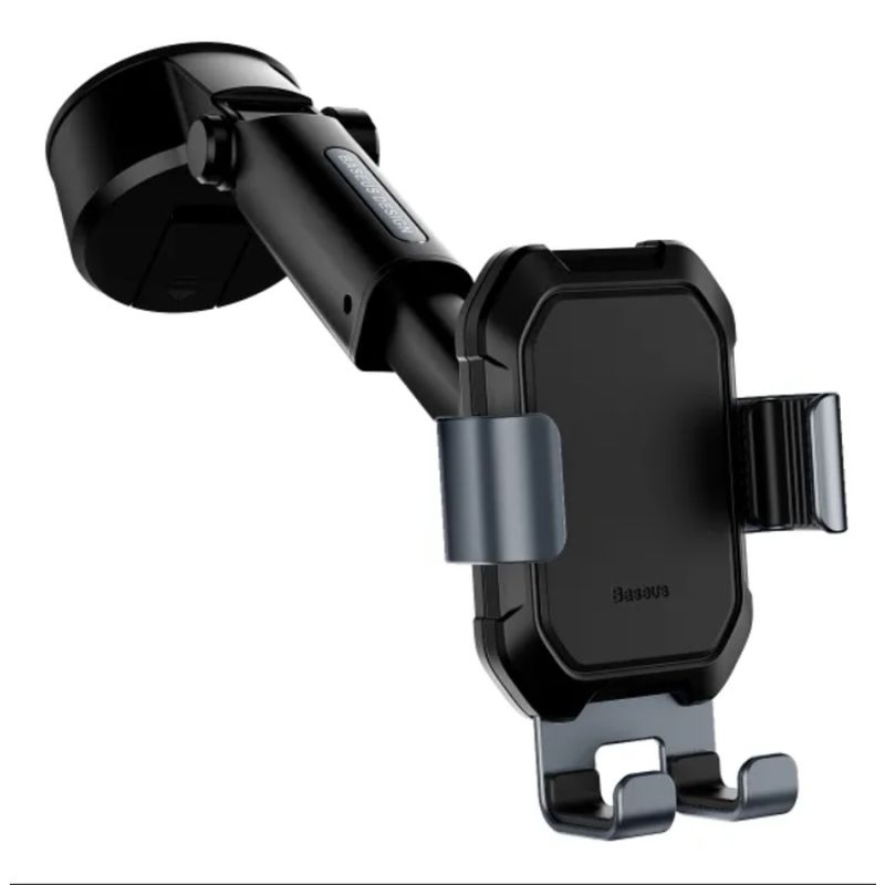 Автотримач для телефона Baseus Tank gravity car mount holder with suction base Tarnish Black