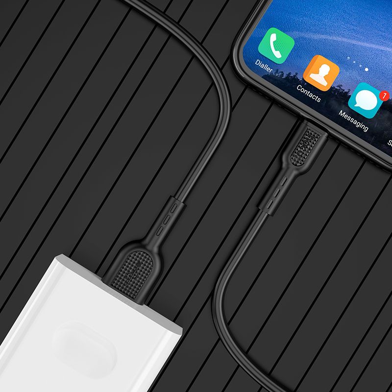 Кабель HOCO X33 Type-C 5A Surge charging data cable Black