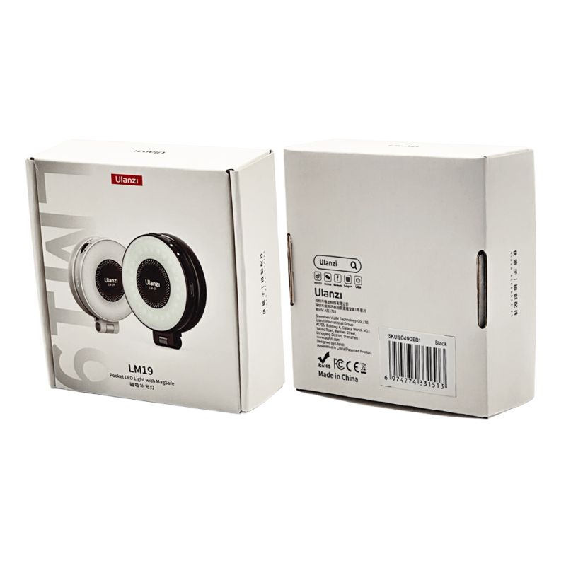 Світло для айфона магнітне Ulanzi  LM19 Magsafe Fill Light Black (L049GBB1 LM19)