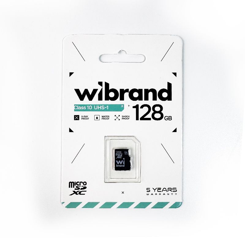 Карта пам'яті microSDXC (UHS-1) Wibrand 128Gb class 10
