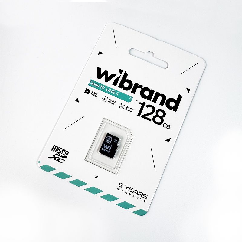 Карта пам'яті microSDXC (UHS-1) Wibrand 128Gb class 10