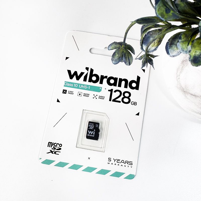 Карта пам'яті microSDXC (UHS-1) Wibrand 128Gb class 10