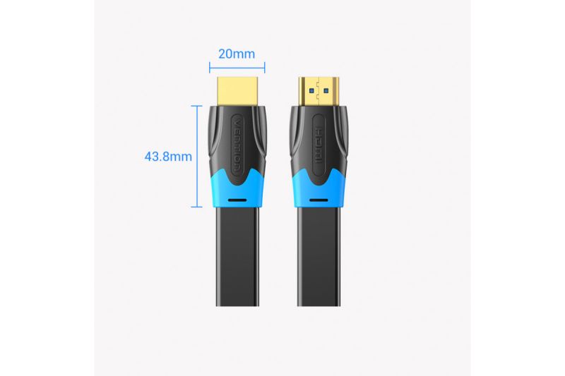 Кабель Vention Flat HDMI Cable 1.5M Black