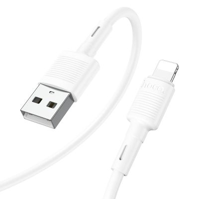 Кабель HOCO X83 USB to iP 2.4A, 1m, PVC, PVC connectors, White
