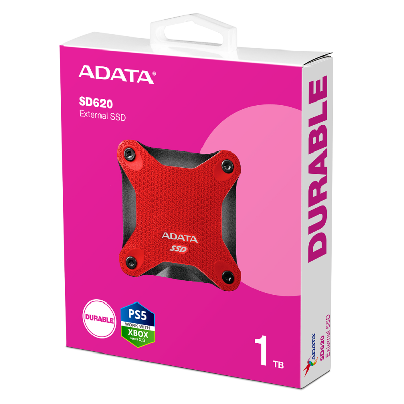 Портативний SSD ADATA SD620 1TB USB 3.2  520/460Mb/s Red