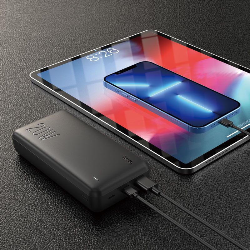 Зовнішній акумулятор HOCO J87A Tacker PD20W+QC3.0 power bank(20000mAh) Black