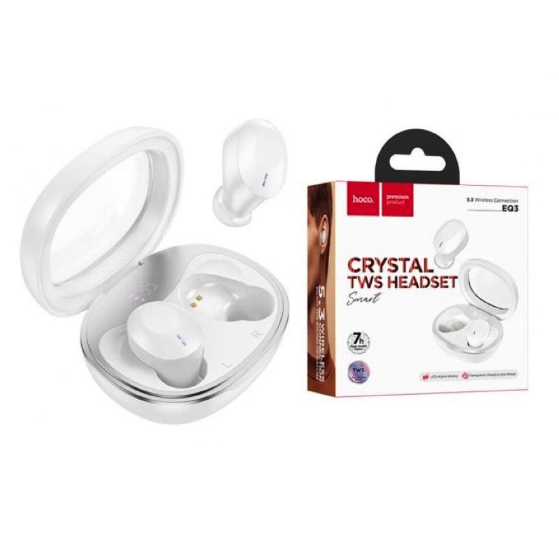 Бездротові навушники HOCO EQ3 Smart true wireless BT headset White