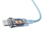 Кабель Baseus Explorer Series Fast Charging Cable with Smart Temperature Control USB to iP 2.4A 1m Blue