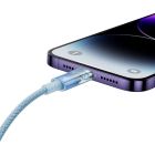 Кабель Baseus Explorer Series Fast Charging Cable with Smart Temperature Control USB to iP 2.4A 1m Blue