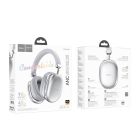 Бездротові накладні навушники HOCO W35 Max Auspicious ANC noise reduction BT headphones Silver
