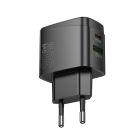 Мережевий зарядний пристрій HOCO CS61A Bright PD30W+QC3.0 charger (EU) Black