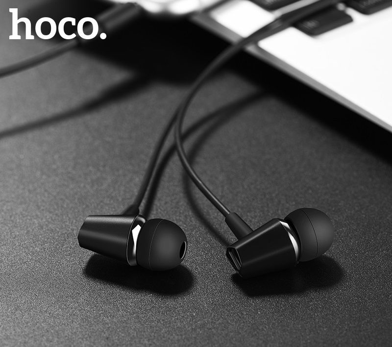 Навушники HOCO M34 honor music universal earphones with microphone Black