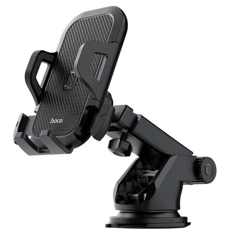 Автотримач для телефона HOCO CA76 Touareg one-touch center console car holder Black