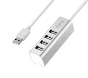 USB-хаб HOCO HB1 4USB Line machine Silver