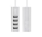 USB-хаб HOCO HB1 4USB Line machine Silver