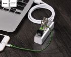 USB-хаб HOCO HB1 4USB Line machine Silver