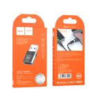 Адаптер HOCO UA17 USB Male to Type-C female USB2.0 adapter Black