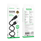 Кабель BOROFONE BX113 Lenny silicone charging data cable Type-C(L=1M) Black