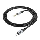 Аудіокабель BOROFONE BL19 iP to 3.5mm male, TPE, 1m, Black