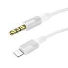 Аудіокабель BOROFONE BL19 iP to 3.5mm male, TPE, 1m, White