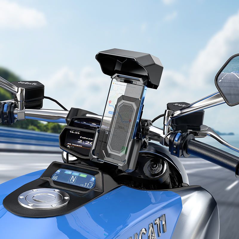 Велотримач для телефона HOCO H31 Wild Wolf bicycle motorcycle universal holder Black