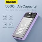Зовнішній акумулятор Baseus Magnetic Mini Wireless Fast Charge Power Bank 5000mAh 20W Nebula Purple